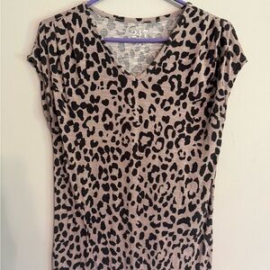 Maurices Tan and Black Fitted Graphic Tee